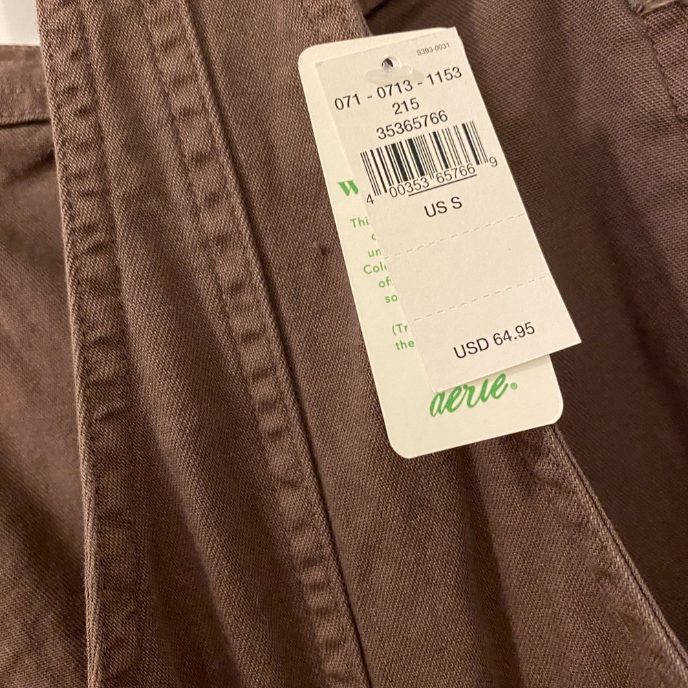 Aerie maroon overalls. New with tags